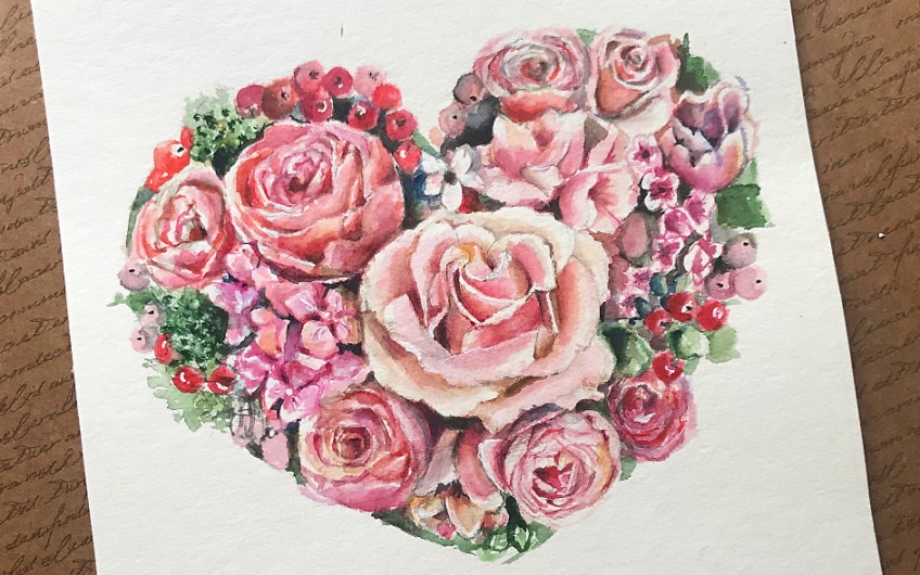 Rose Zeichnen Einfuhrung In Das Malen Von Rosen In Aquarell