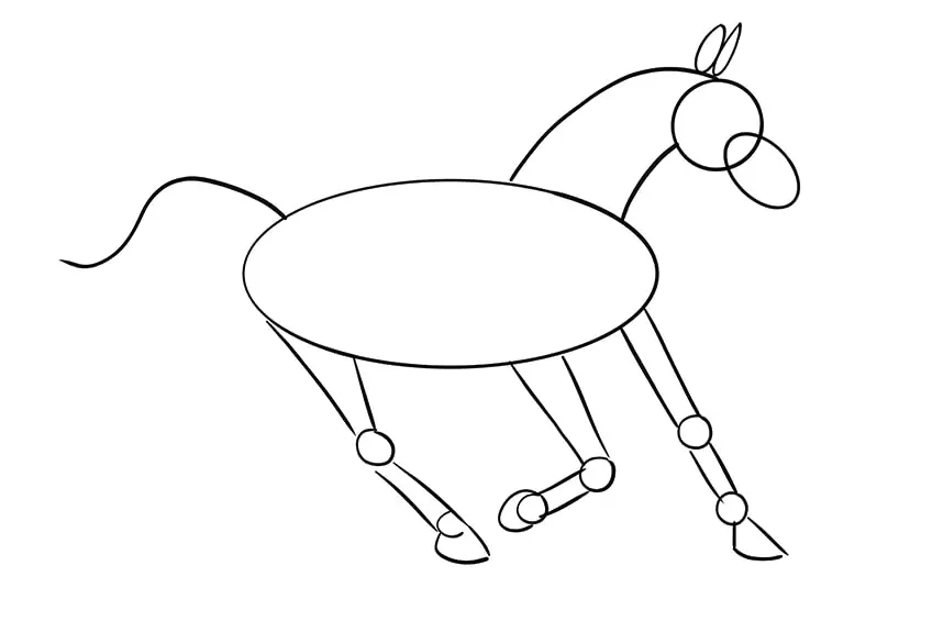 pferd zeichnen 09