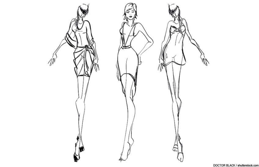 Modezeichnung Anleitung – Eigene Fashion Illustrationen zeichnen