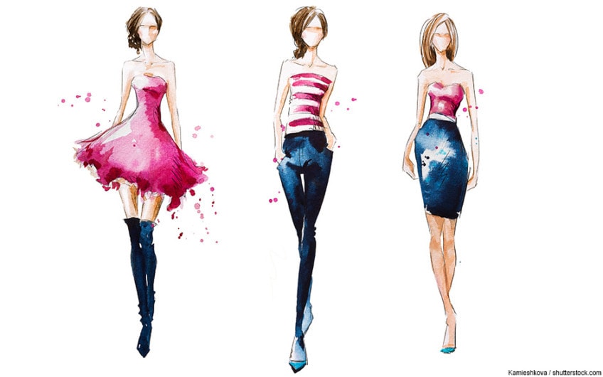 Modezeichnung Anleitung Deine Eigene Fashion Illustration Zeichnen