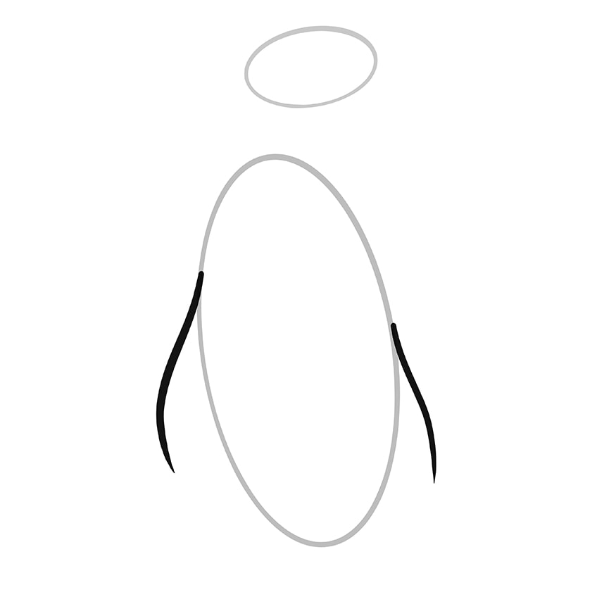 pinguin zeichnen schritt 03