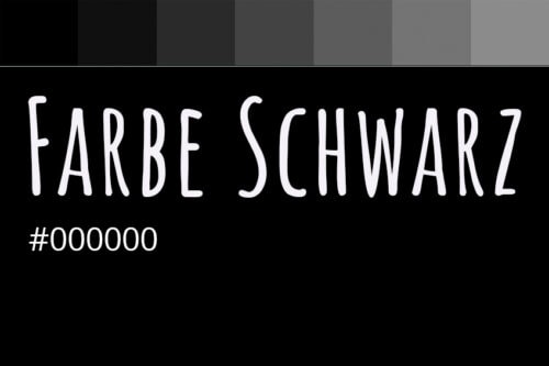 Farbe Schwarz - Schwarze Farbtöne selber mischen und Farbpsychologie