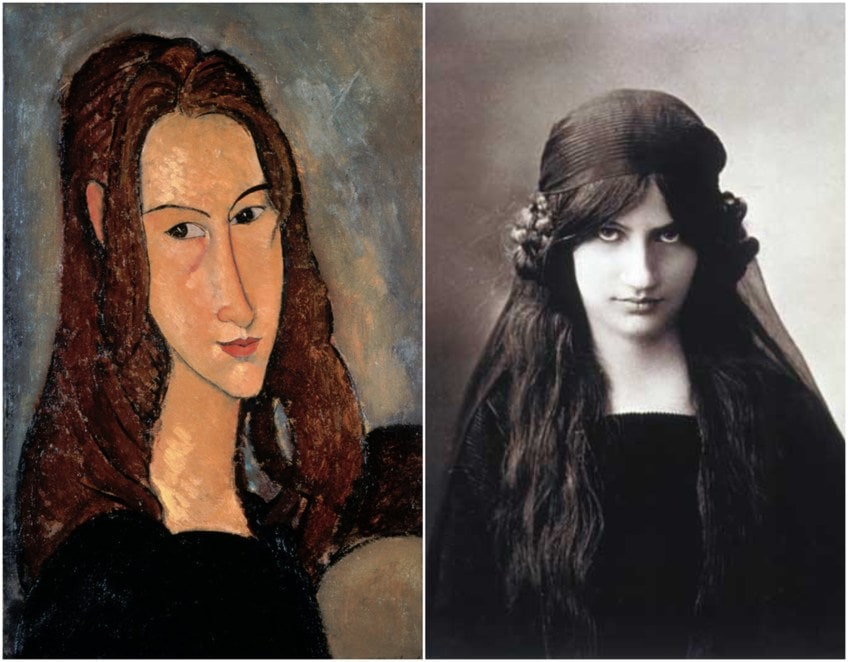 Beruehmte Modigliani Portraits