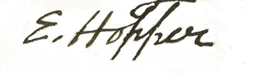 edward hopper unterschrift