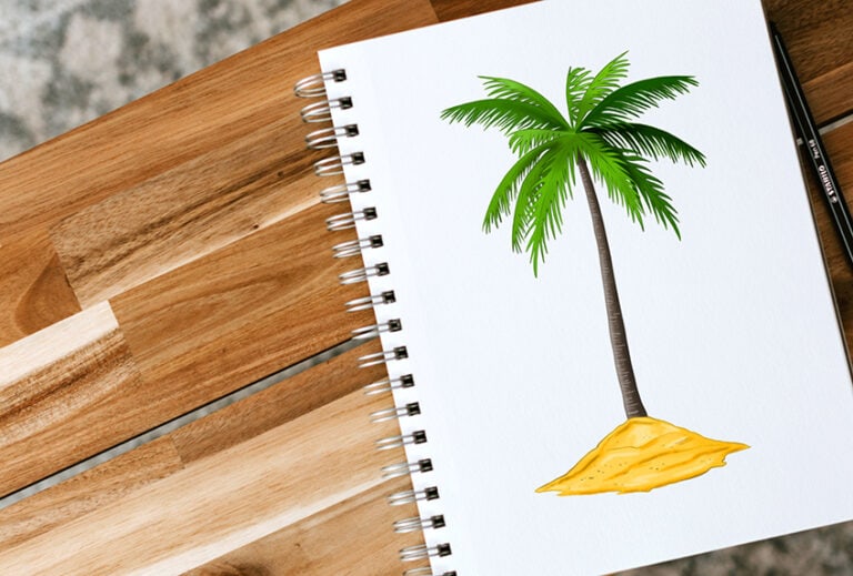 Palme zeichnen – Schritt für Schritt deine eigene Palme malen