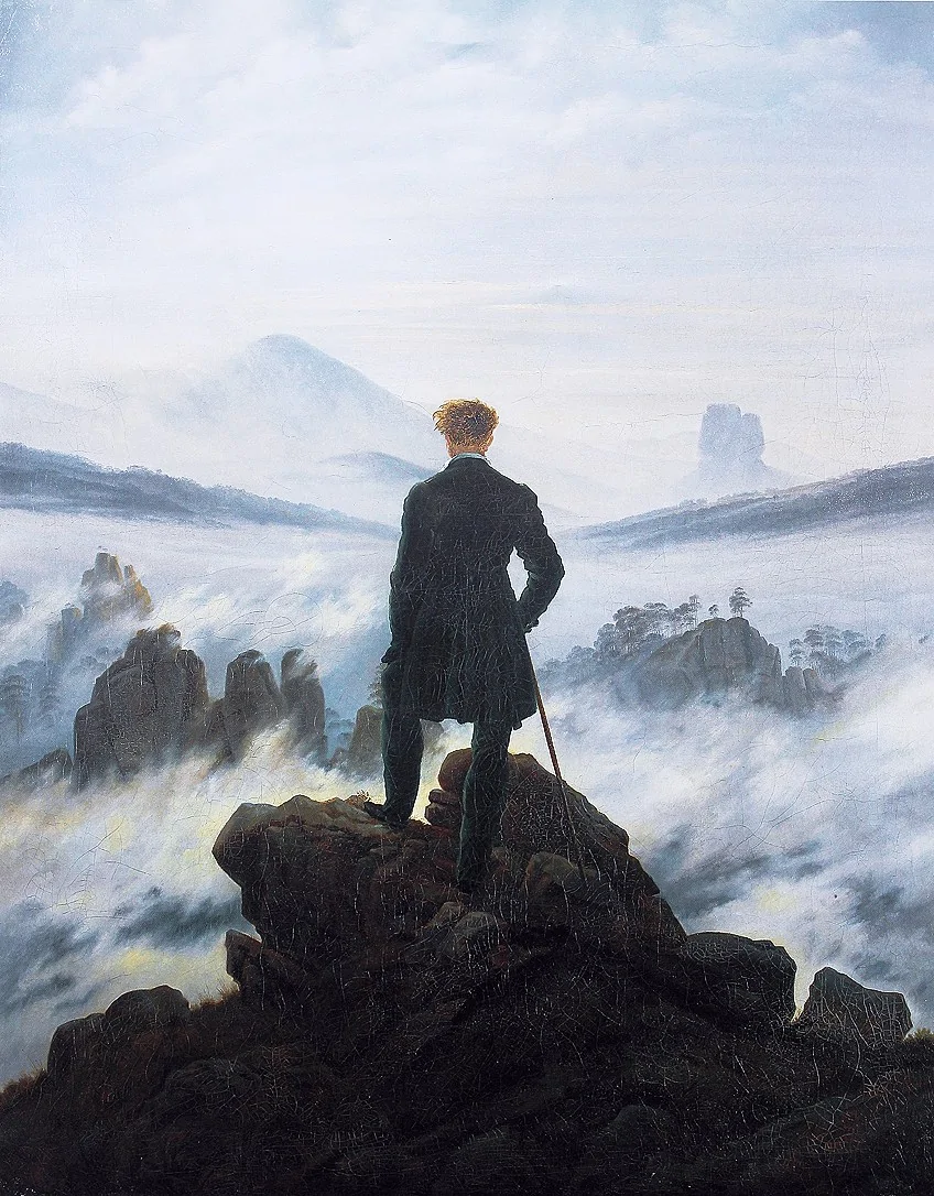 Der Wanderer ueber Dem Nebelmeer Friedrich