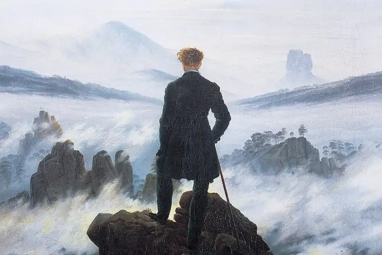 Der Wanderer über dem Nebelmeer von Caspar David Friedrich – Analyse