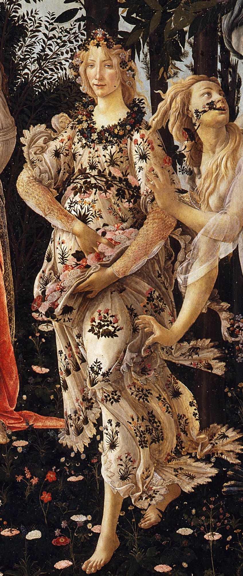 primavera botticelli detail 3