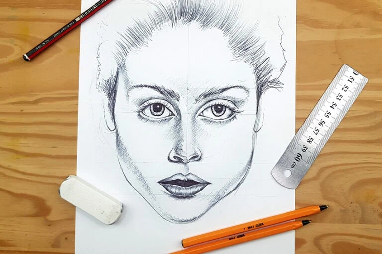 Gesicht zeichnen – Ganz einfach ein Frauengesicht malen