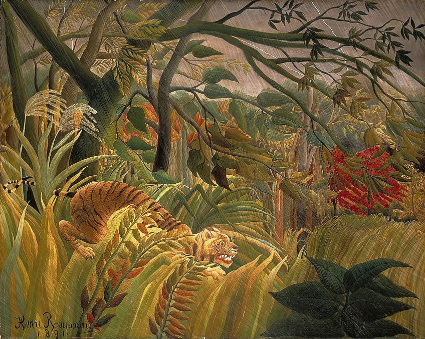 tiger im tropischen sturm