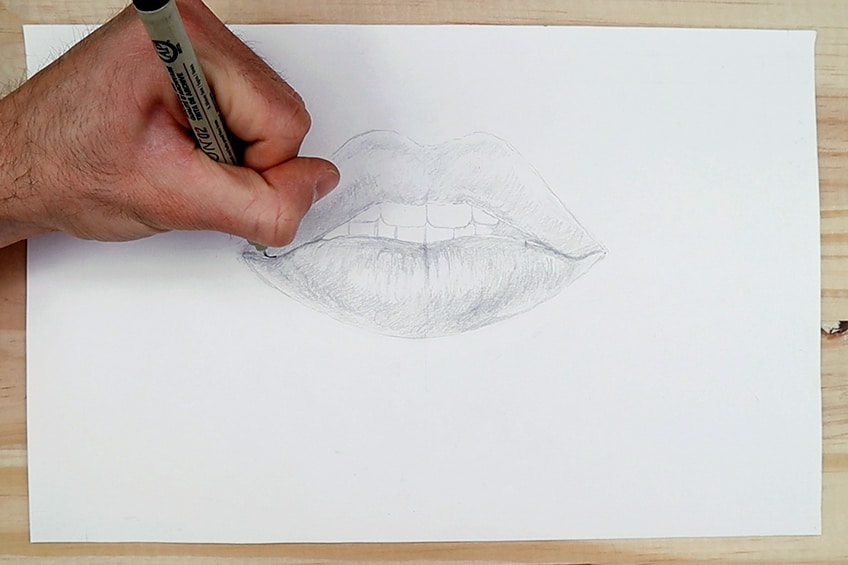 Lippen zeichnen 08