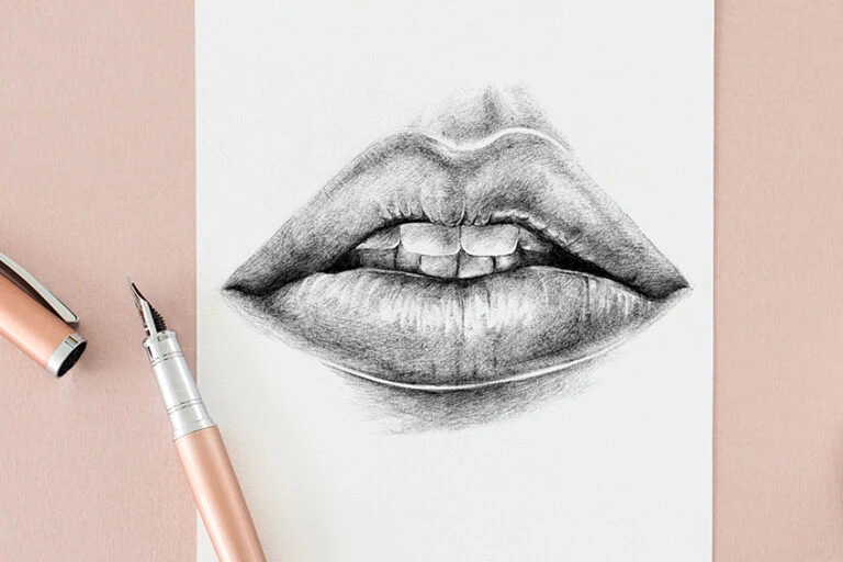 Lippen zeichnen – Lerne einen realistischen Mund zu zeichnen