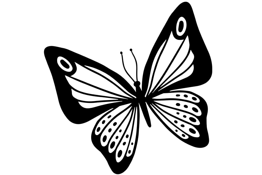 Schmetterling Ausmalbilder 09
