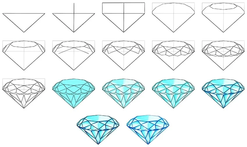 diamant zeichnung