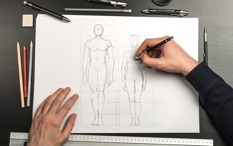 Menschen zeichnen – Anatomisch korrekte Körperzeichnungen