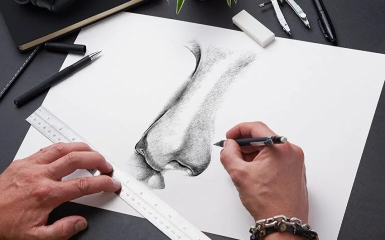 Nase zeichnen – 12 einfache Schritte zur realistischen Nase