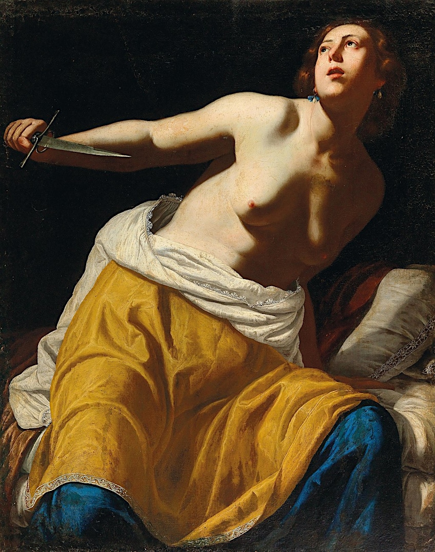 Lucretia by Artemisia Gentileschi-1650