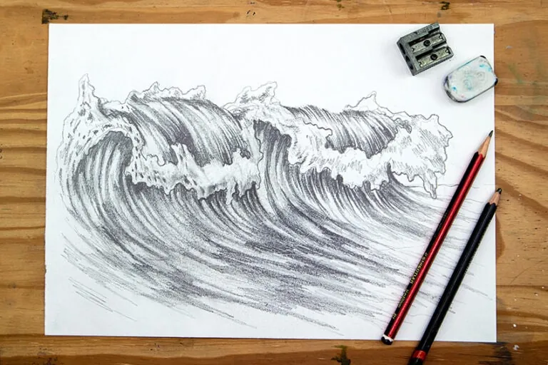 Wellen zeichnen – Lerne Wasser und Wellen zu malen
