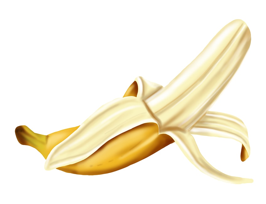 banane gezeichnet