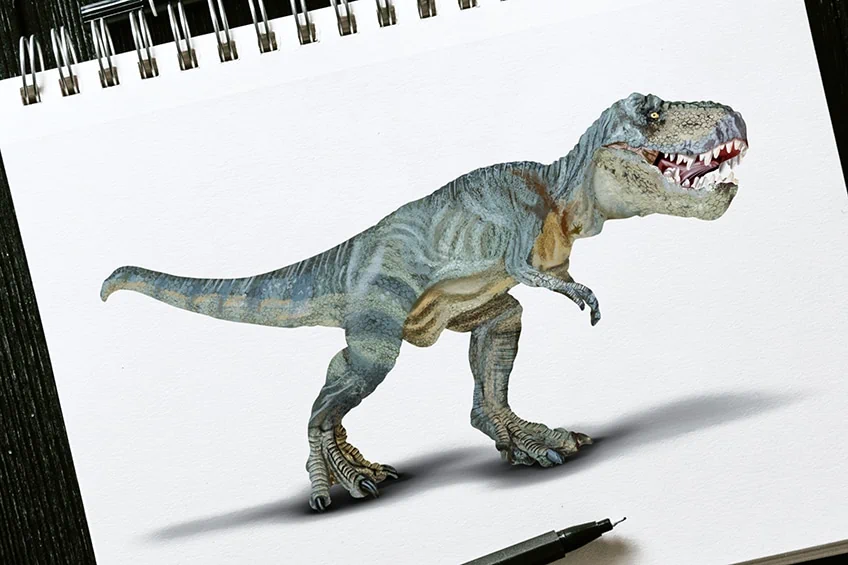 t rex zeichnen