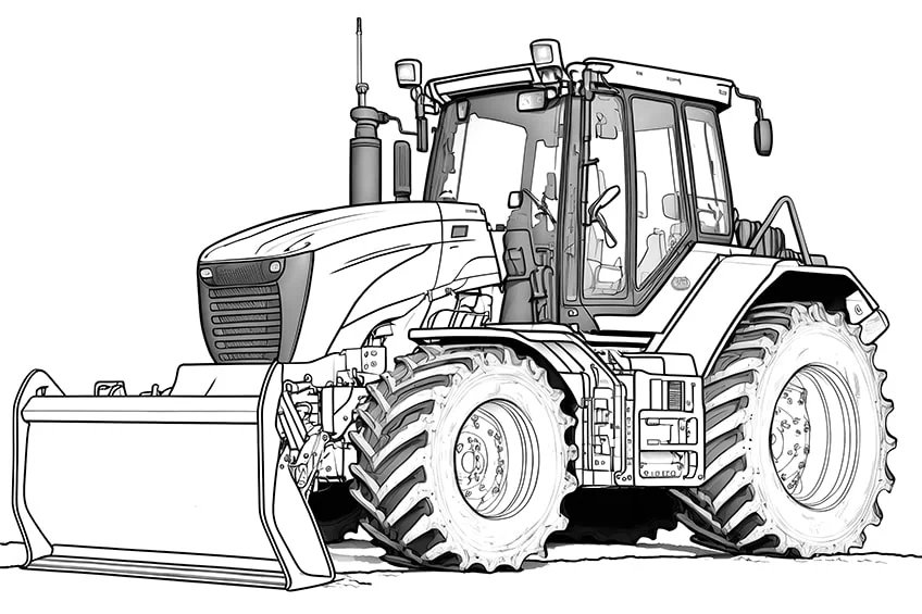 traktor ausmalbild