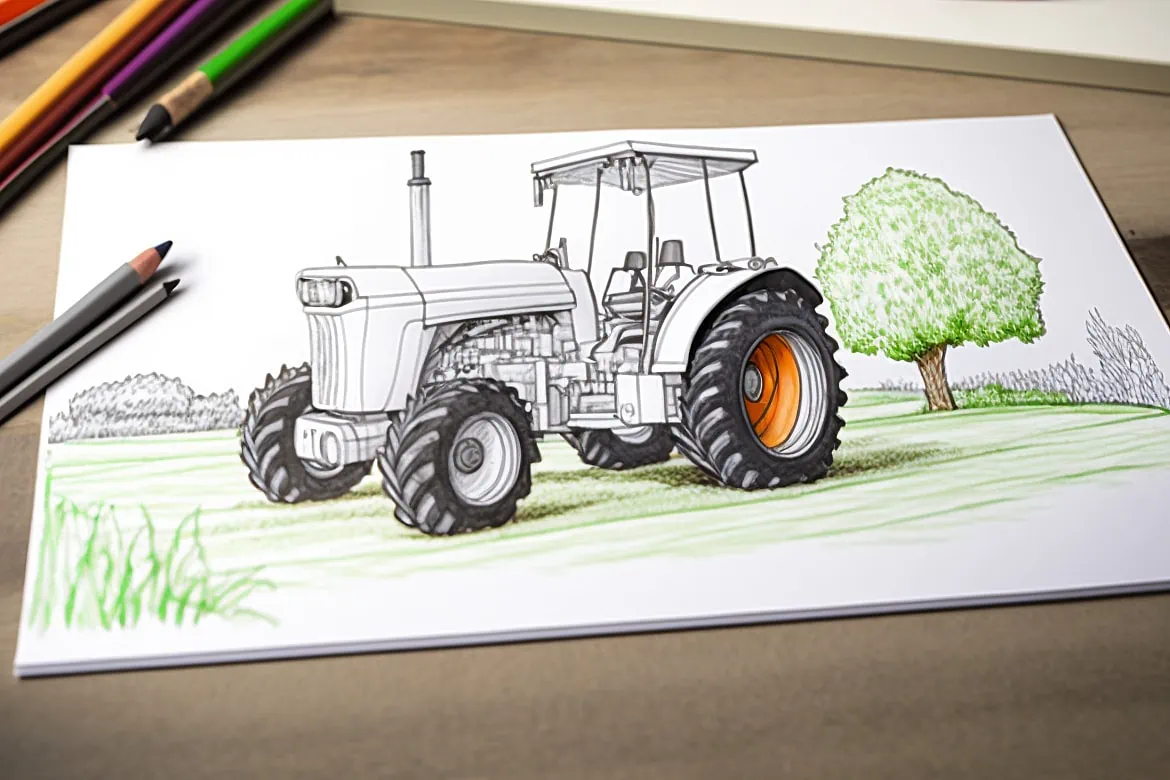 traktor malvorlagen