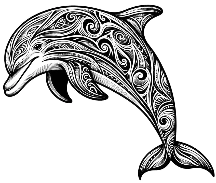delfin malvorlage 05