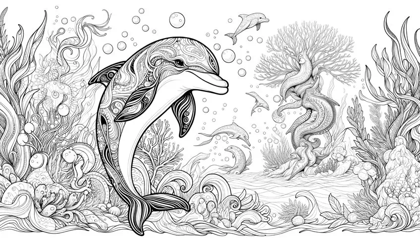 delfin malvorlage 19