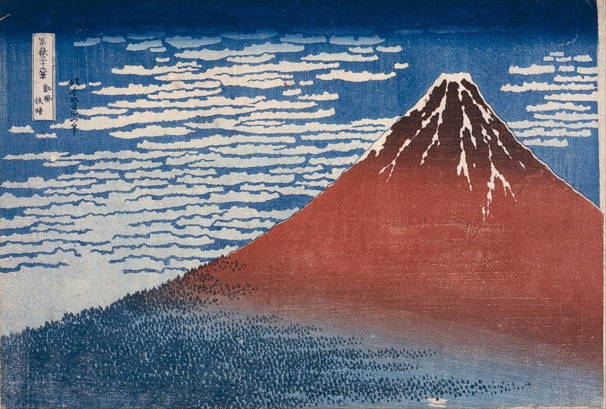 Berühmte Hokusai-Kunst