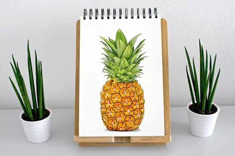 Ananas zeichnen – Eine einfache Anleitung