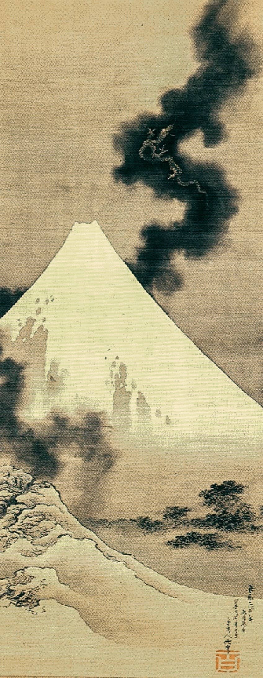 Späte Hokusai-Gemälde