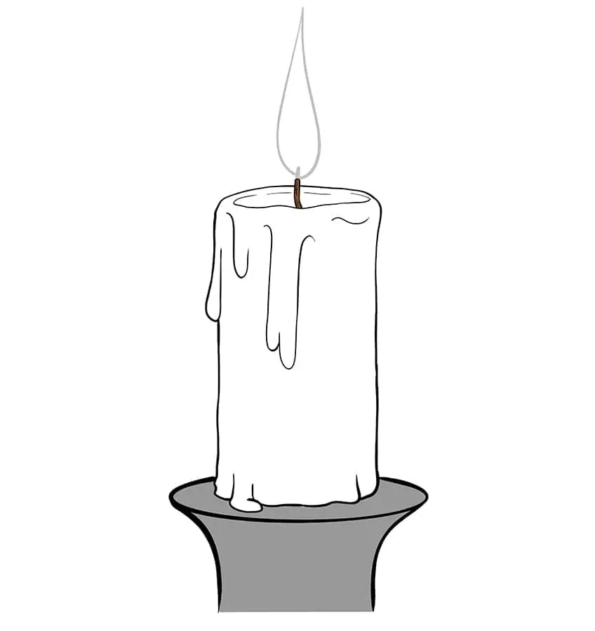 Kerzenzeichnung 06