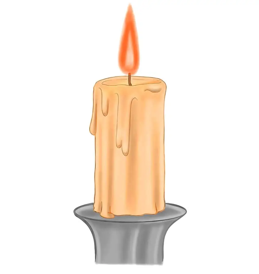 Kerzenzeichnung 12