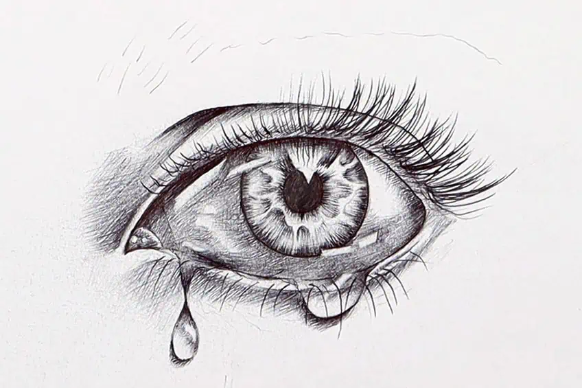 how to draw a teardrop 18