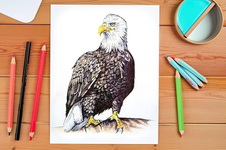 Adler zeichnen – Male einen realistischen Weißkopfseeadler