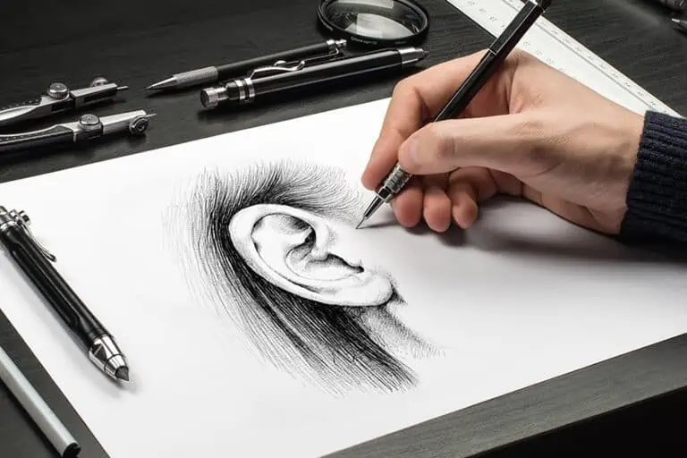 Ohren zeichnen – Lerne, wie du ein menschliches Ohr zeichnest
