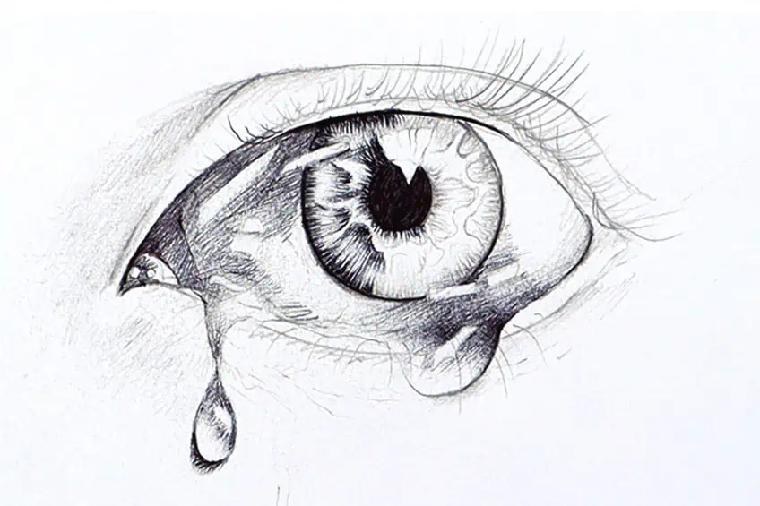 tear drop drawing 12