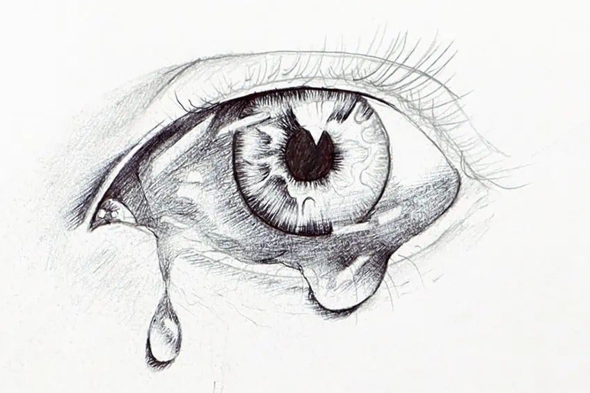 tear drop drawing 13