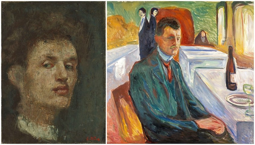 Edvard Munch Gemälde von sich selbst
