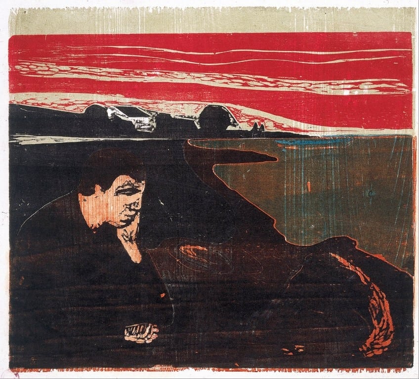 Edvard Munch Holzschnitt