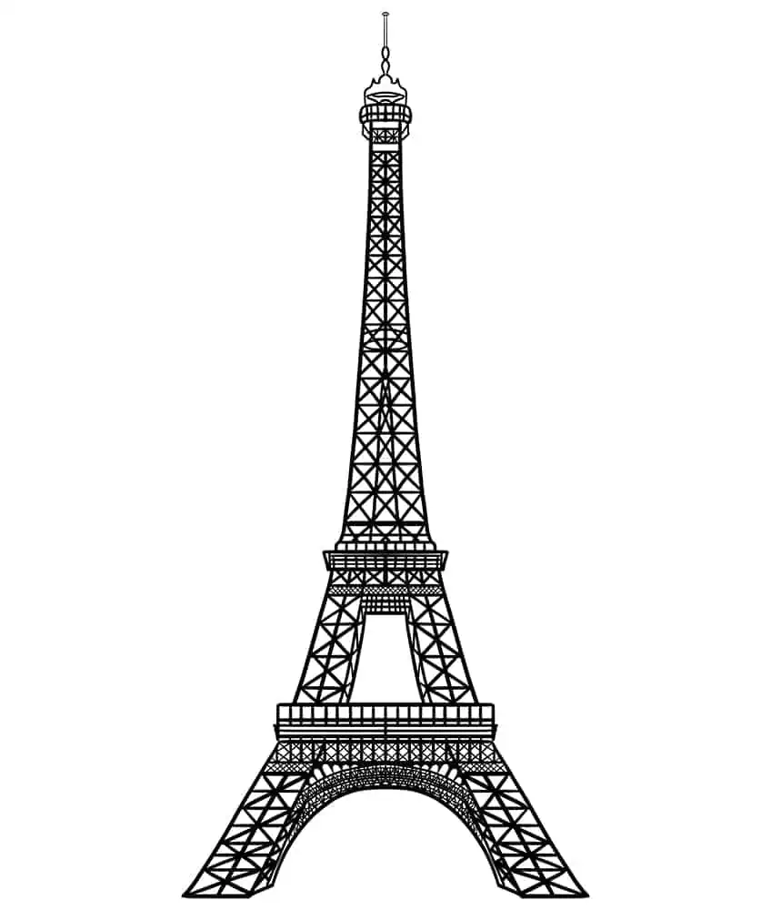 Eiffelturm Skizze 13