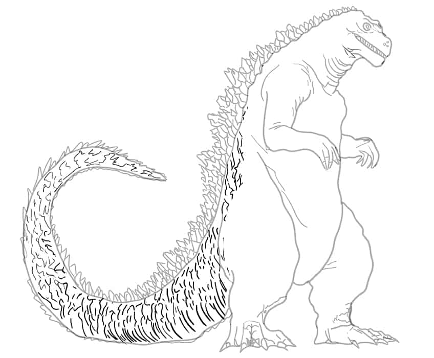 Godzilla Zeichnung 16