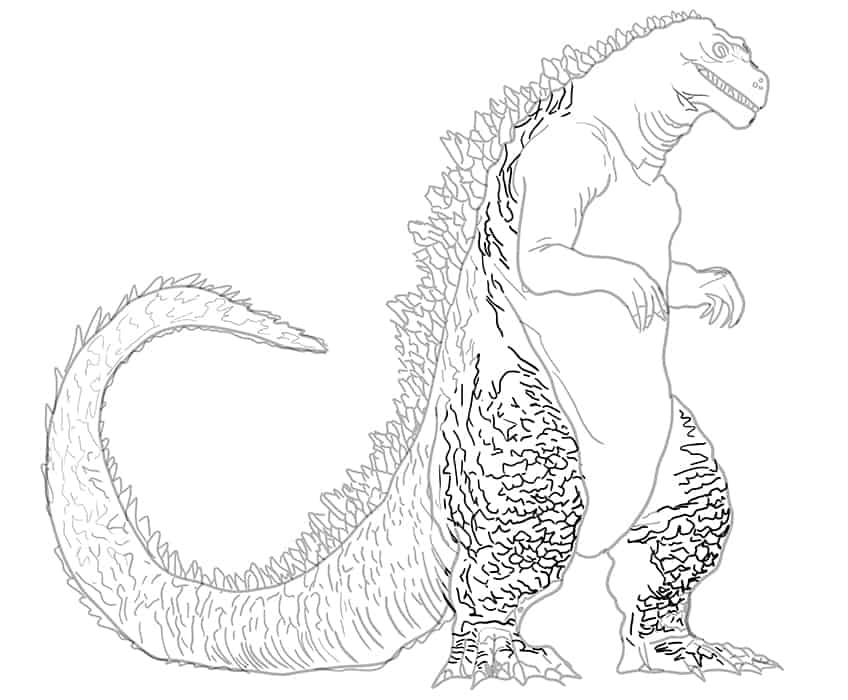 Godzilla Zeichnung 17