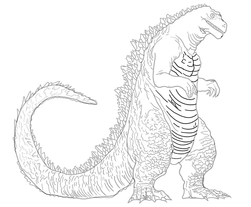 Godzilla Zeichnung 18