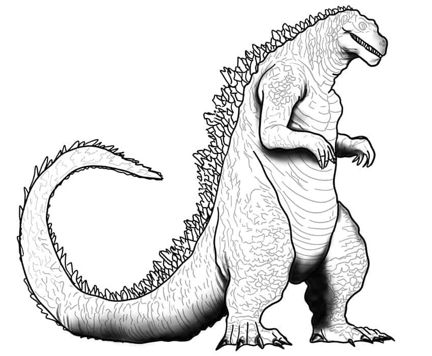 Godzilla Zeichnung 21