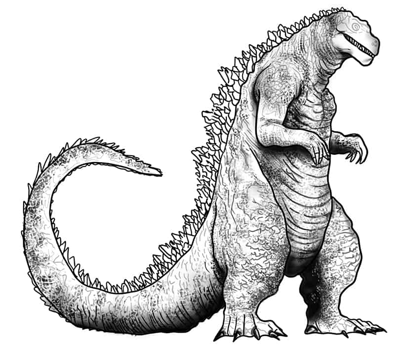 Godzilla Zeichnung 25