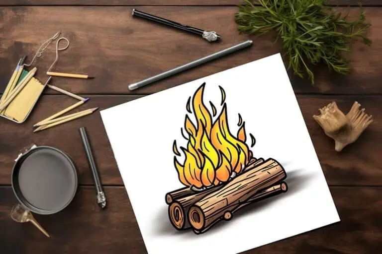 Lagerfeuer zeichnen – Die Schönheit des Feuerscheins illustrieren