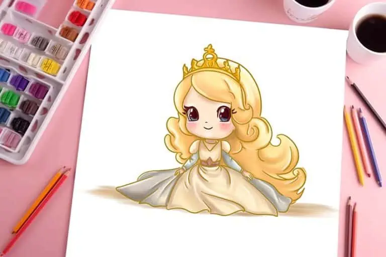 Prinzessin malen – Einfache Zeichenanleitung