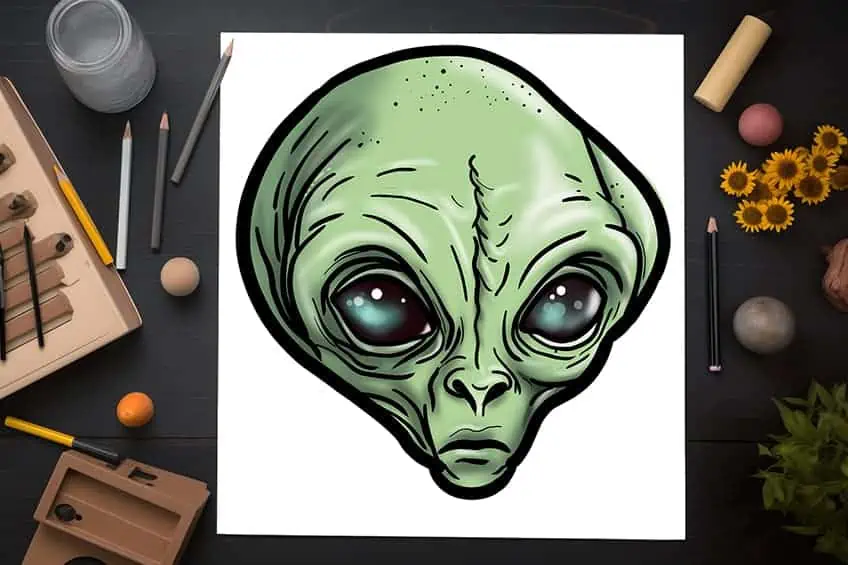 alien zeichnen