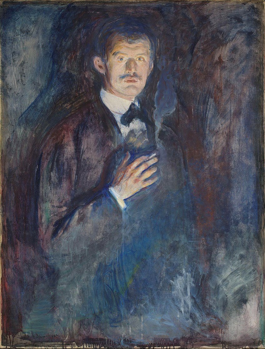 Porträt von Edvard Munch